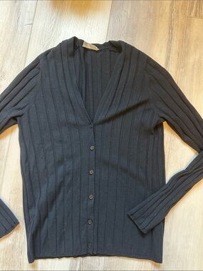 Everlane Wool blend ribbed cardigan